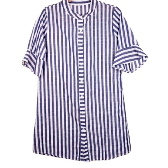 None Tops - Linen buttondown shirt size L